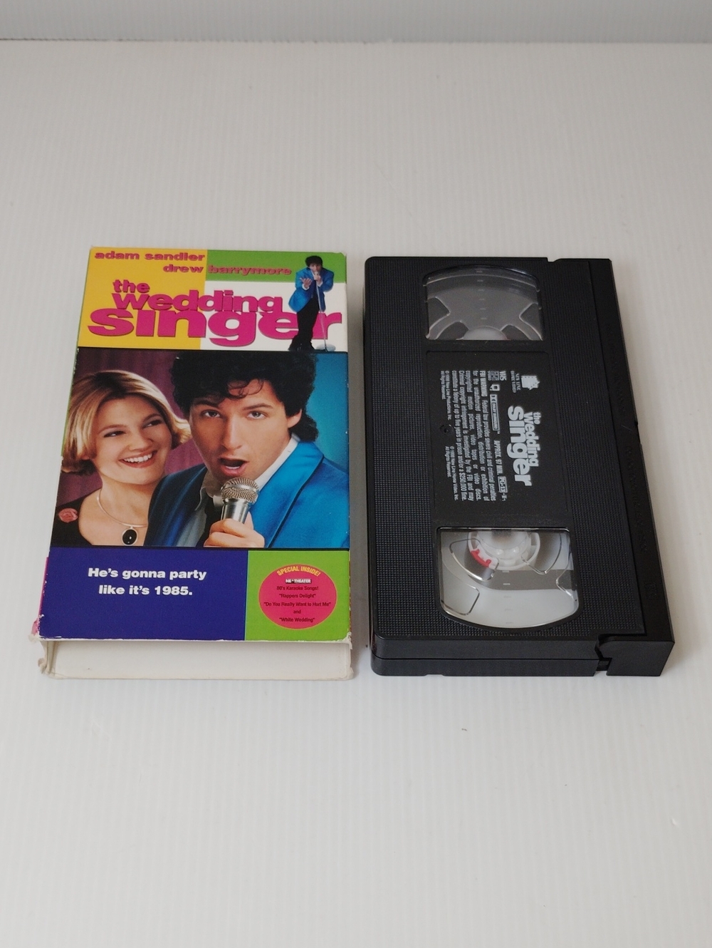 12 For $8 The Wedding Singer VHS Tape - Black with Colorful Sleeve